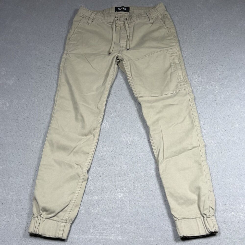 Du/er Duer No Sweat Joggers Mens 30 Brown Khaki Chino Pants Outdoor Utility Pant